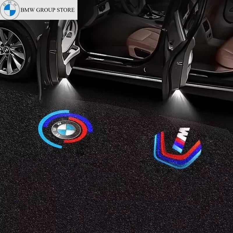2/4Pcs LED Car HD Door Welcome Light For BMW