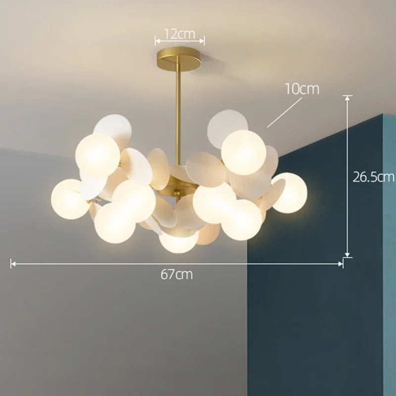 Modern Led Chandeliers Colourful Branch Lustre Luxury Ceiling Light