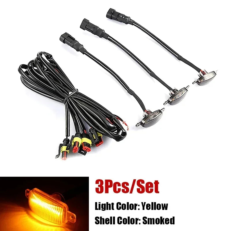 Universal LED Car Lights Front LED Grille Lights With Harness Eagle Eye Lamp