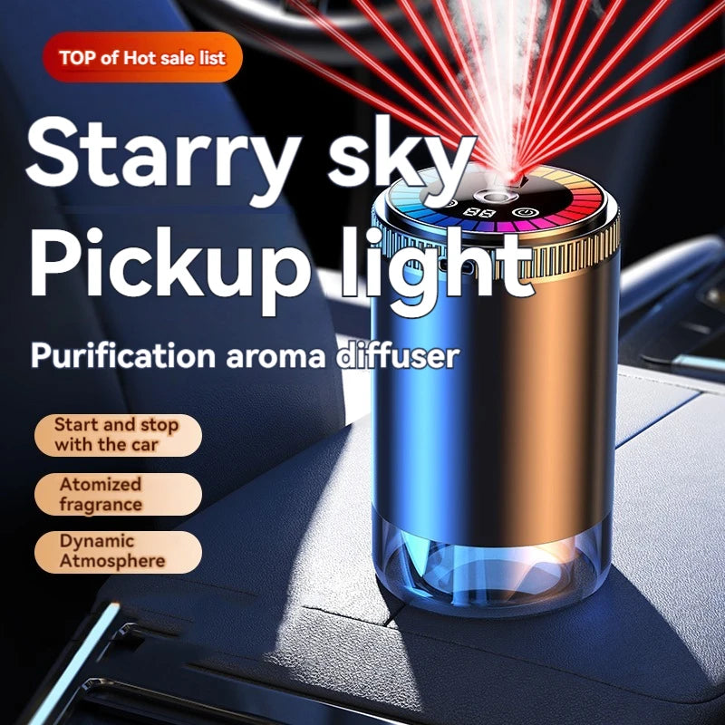 Smart Car Air Freshener Rechargeable Aroma Diffuser 5 Levels of Adjustable