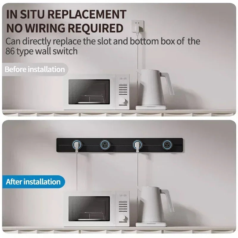 Movable Track Socket Smart Home Appliances Electronic Modular Mounted Rail Royal Lights & Home Decor