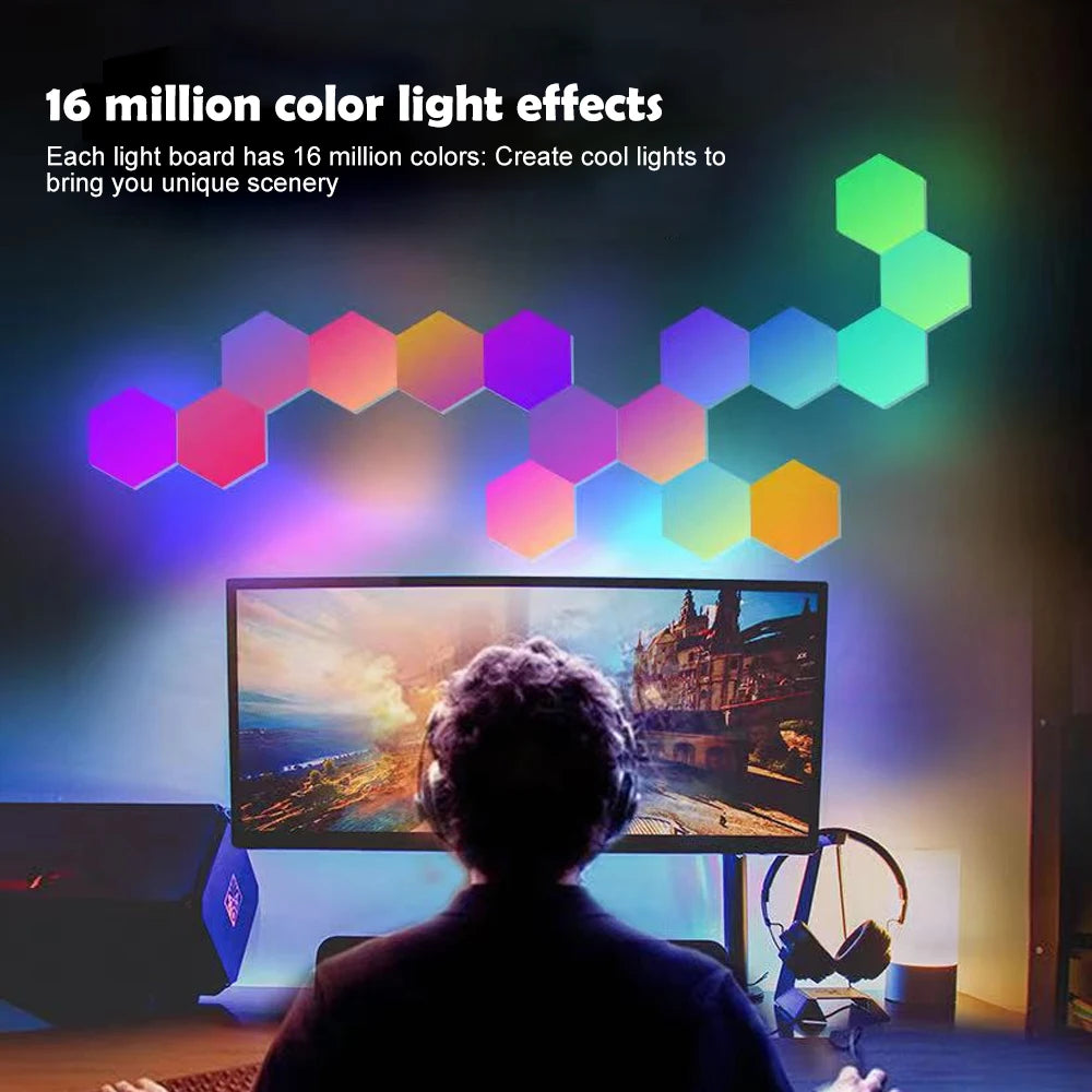 LED Night Lights Smart Home Gaming Wall Lights Remote Control LED Panels