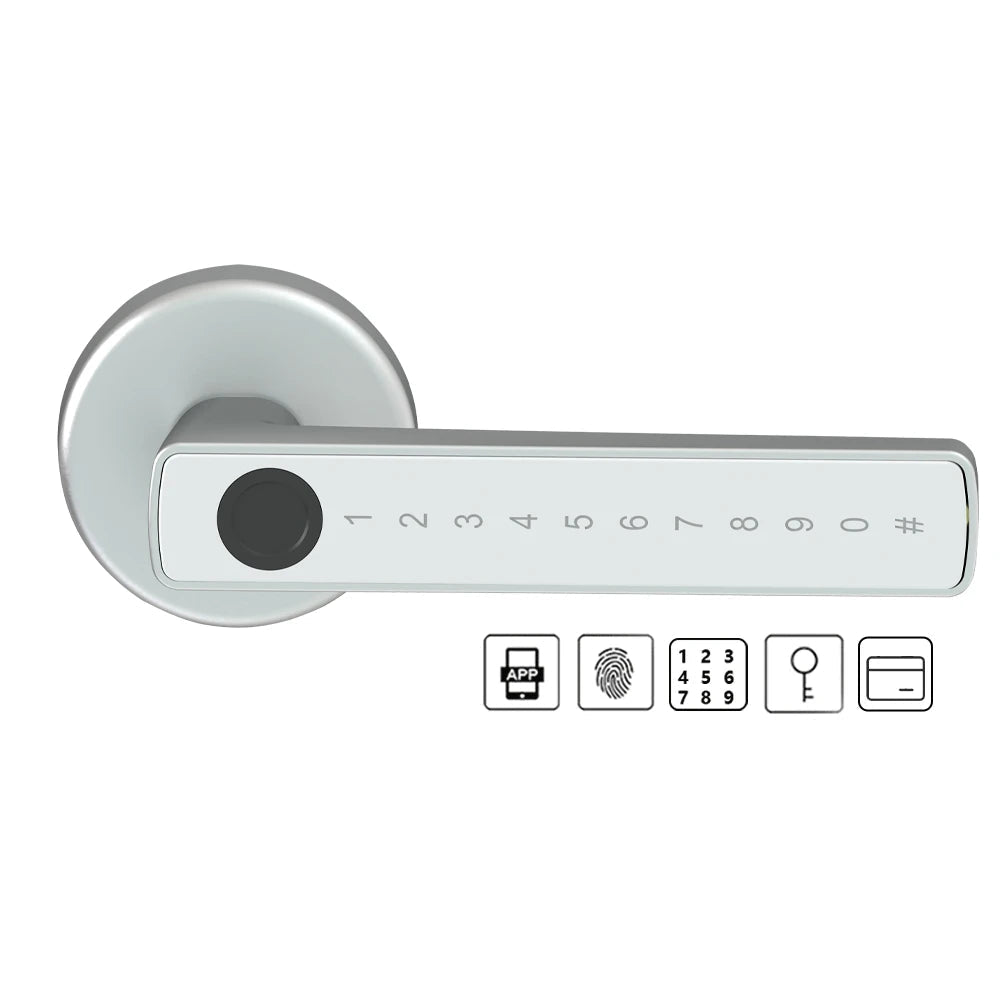 BLE Fingerprint Door Lock Digital Electronic Lock with Password/Key/IC Card/ Smart Life Royal Lights & Home Decor