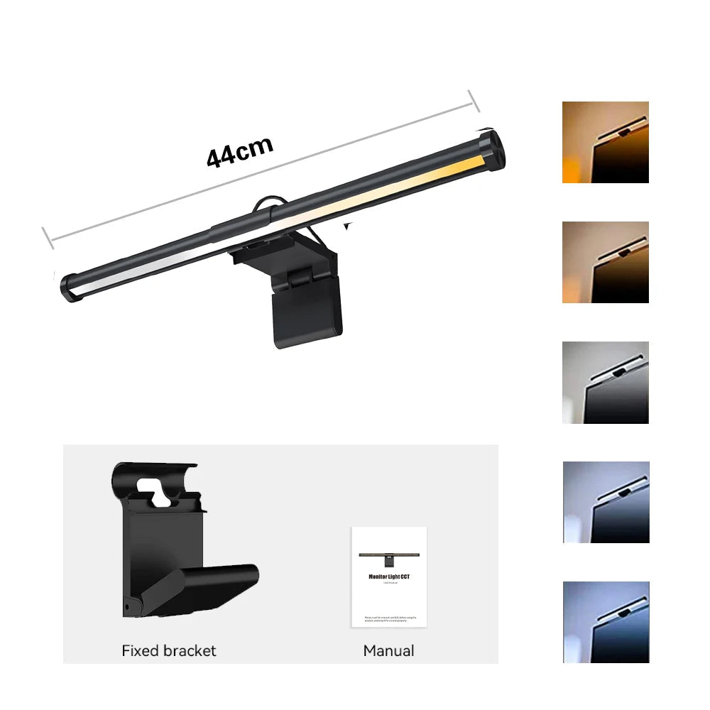 Monitor Light Bar Eye-Care Stepless Dimming Lighting Table Lamp for Work/Gaming Royal Lights & Home Decor