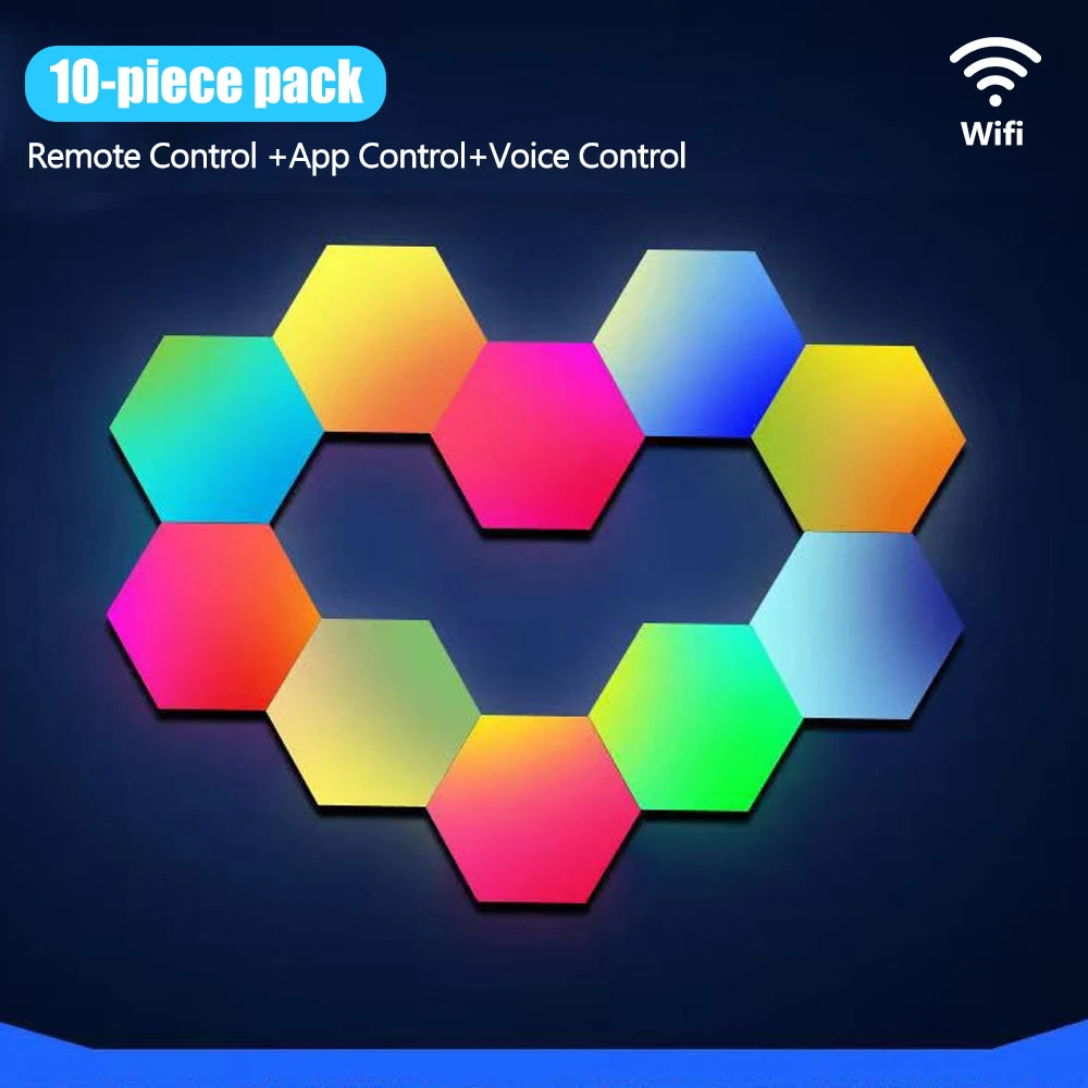 LED Night Lights Smart Home Gaming Wall Lights Remote Control LED Panels