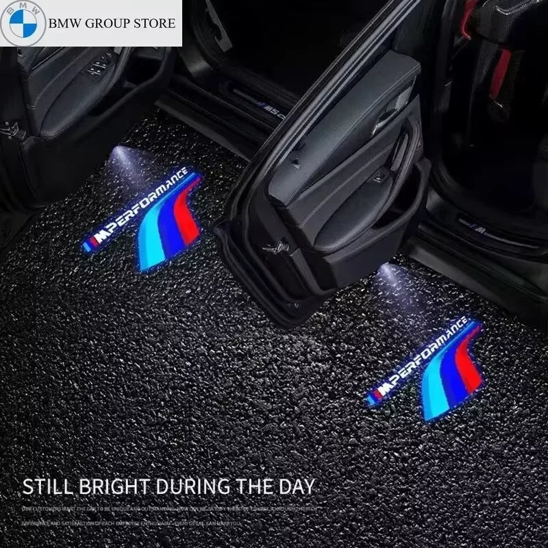 2/4Pcs LED Car HD Door Welcome Light For BMW
