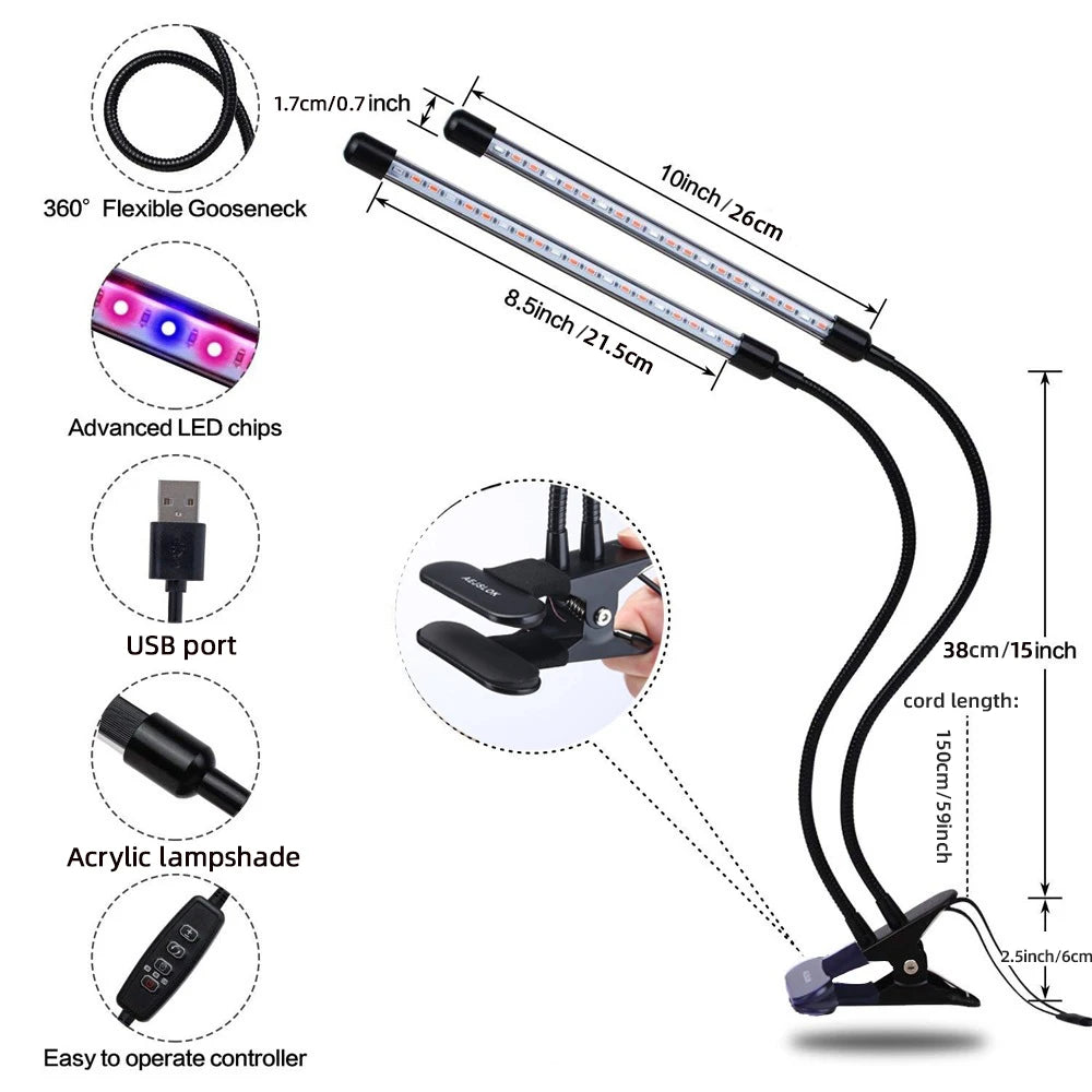 USB LED Plant Grow Light Indoor Garden Light