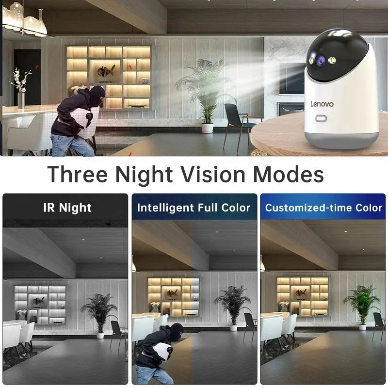 3MP 5G WIFI Camera Auto Tracking Security Baby Monitor Royal Lights & Home Decor