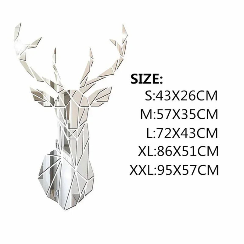 3D Mirror Wall Stickers Nordic Style - Royal Lights & Home Decor