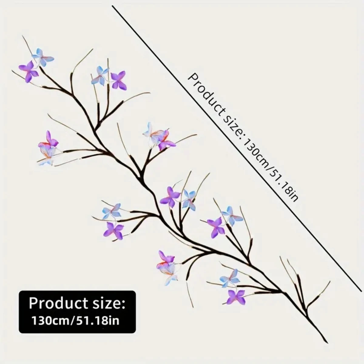 30LED Enchanted Willow Vine Light With Butterfly USB Powered 8 Lighting Modes & Waterproof Royal Lights & Home Decor