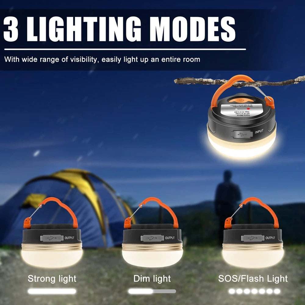 High Power Camping Lantern Tents Lamp USB Rechargeable Royal Lights & Home Decor