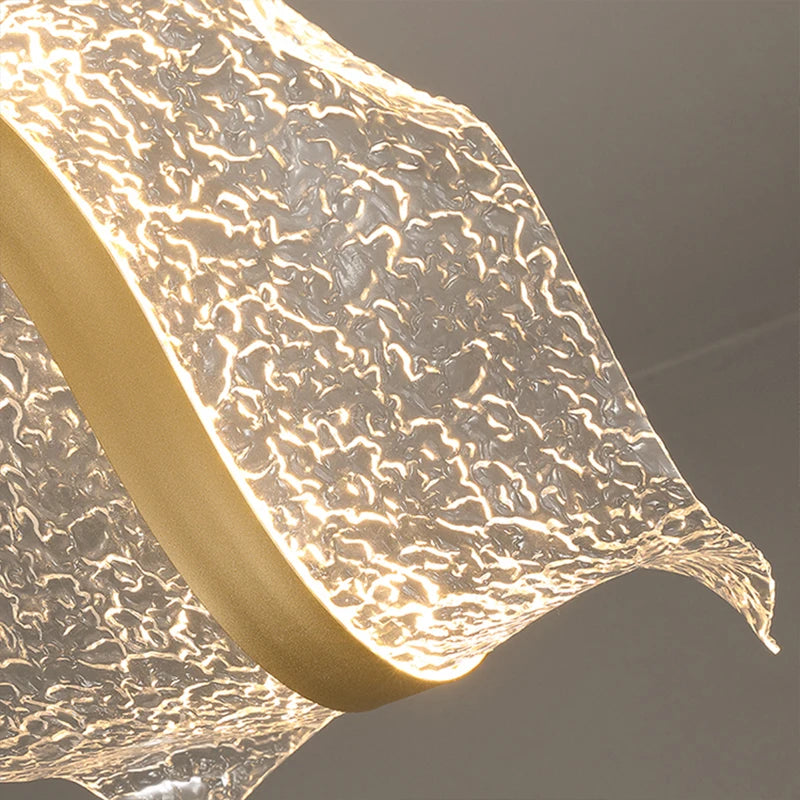 Creative Led Chandelier Design Long Wave Pendant Lights