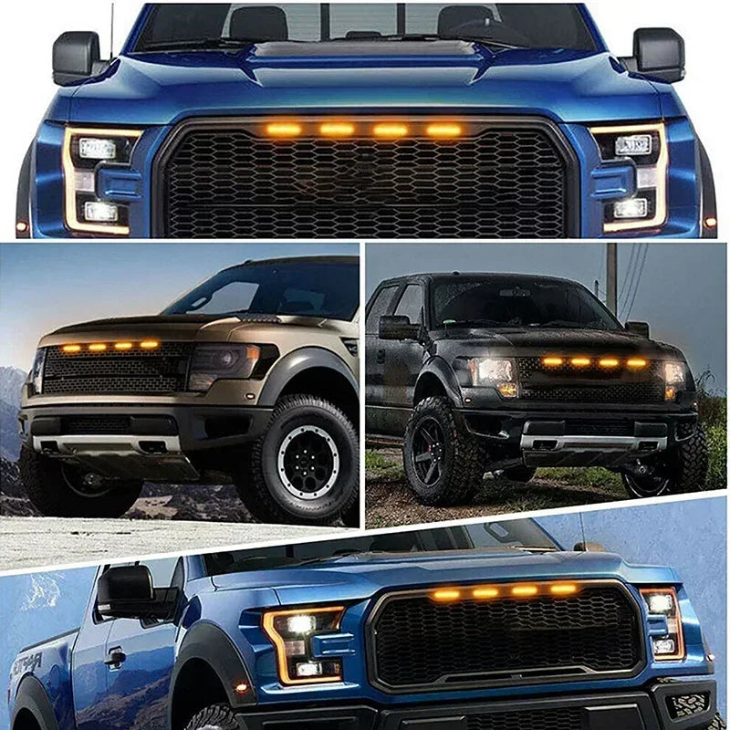 Universal LED Car Lights Front LED Grille Lights With Harness Eagle Eye Lamp