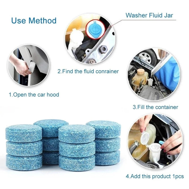 Solid Cleaner Car Windscreen Cleaner Effervescent Tablet Royal Lights & Home Decor