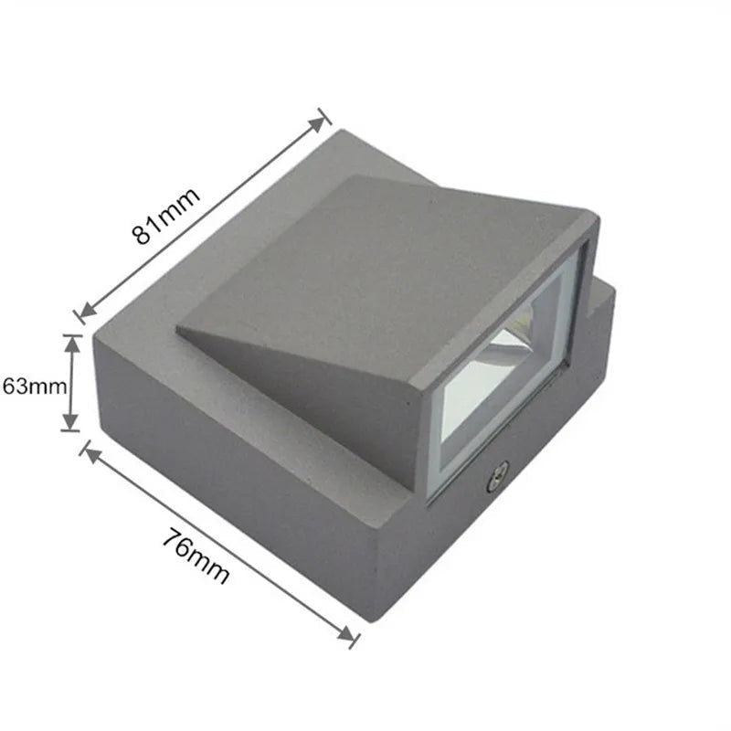 Waterproof IP65 Outdoor Wall Light Aluminium 5W LED Wall Lamp Royal Lights & Home Decor