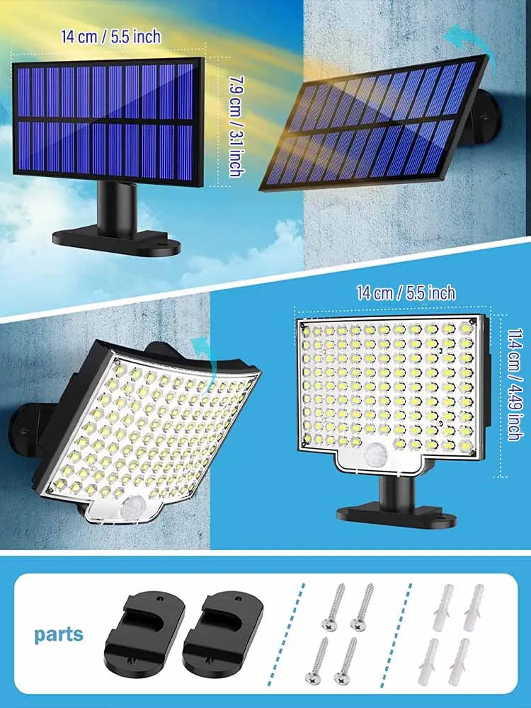 LED Solar Light Outdoor Waterproof with Motion Sensor Royal Lights & Home Decor