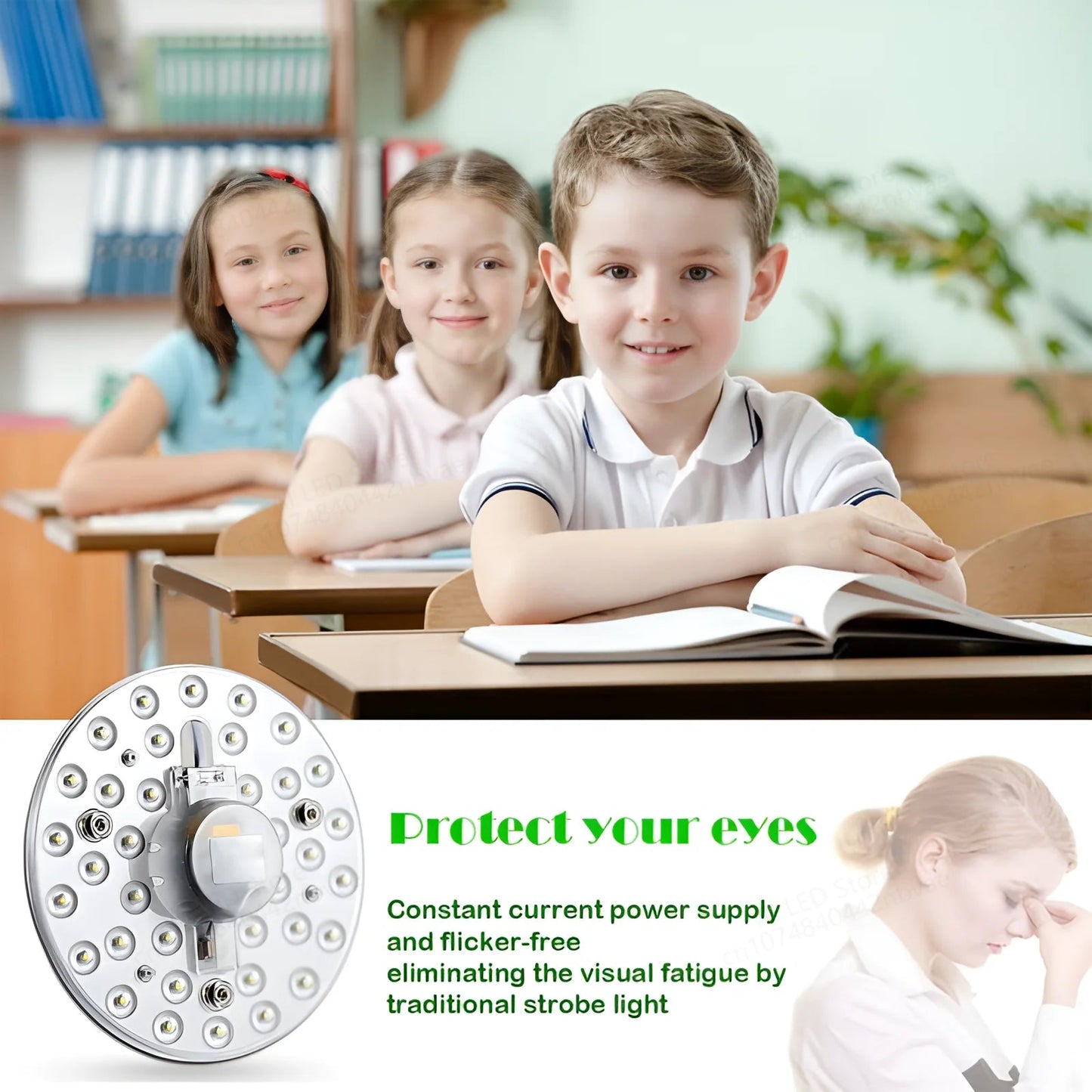 LED Ring PANEL Circle Light LED Round Ceiling board circular lamp Royal Lights & Home Decor