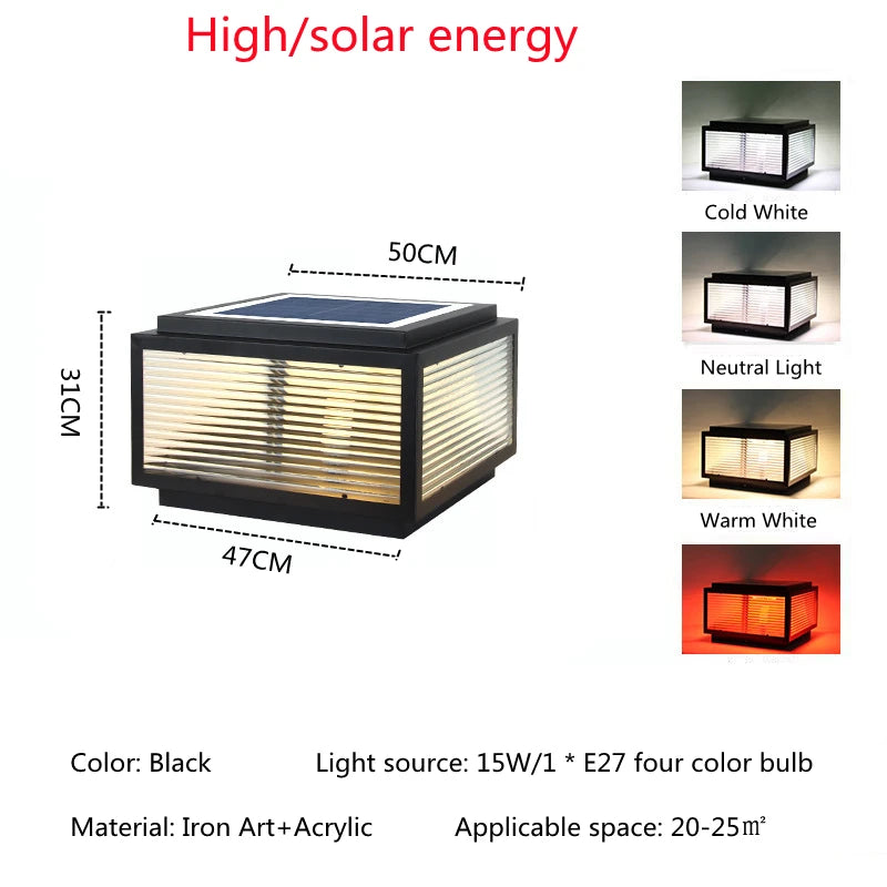 Outdoor LED Solar Door Lamp Waterproof Royal Lights & Home Decor