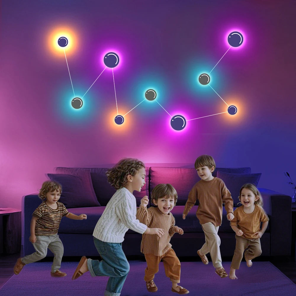 LED Wall Decorative Lights RGB DIY Creative styling APP Remote Control