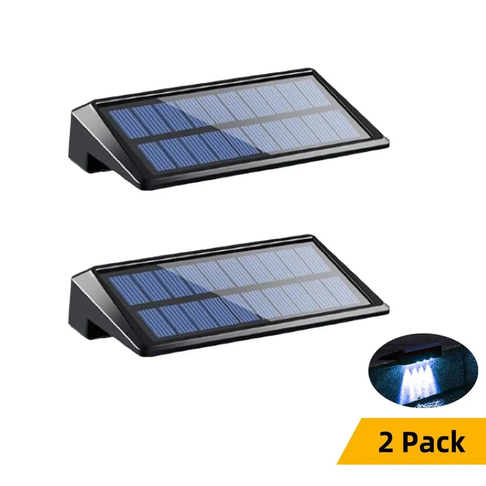 2 Pack Solar Outdoor Waterproof Lights Wall Lights for Fence Post Yard Pathway Royal Lights & Home Decor