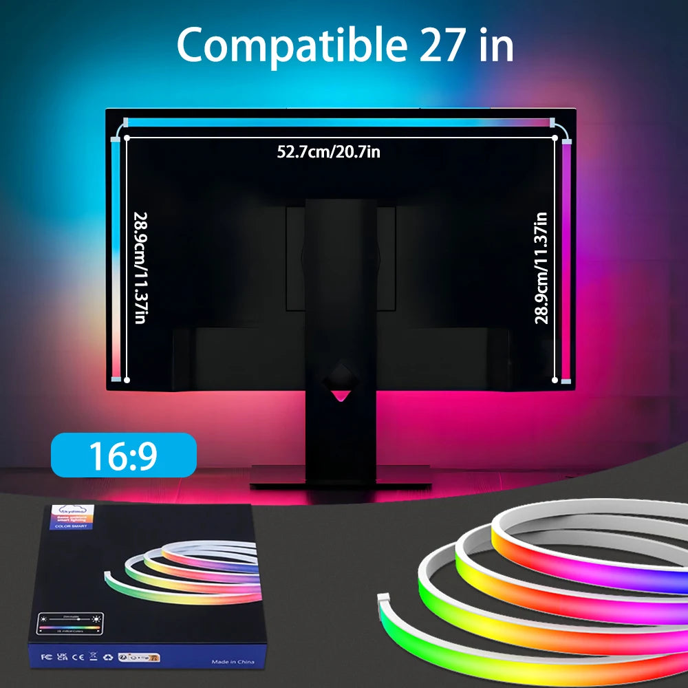 RGB LED Gaming Strip Light Computer Monitor Backlight Royal Lights & Home Decor
