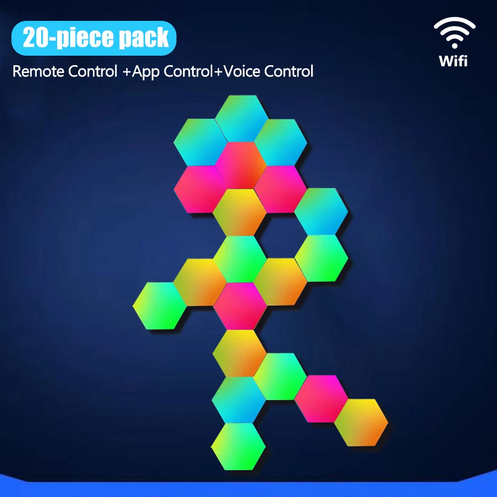 LED Night Lights Smart Home Gaming Wall Lights Remote Control LED Panels