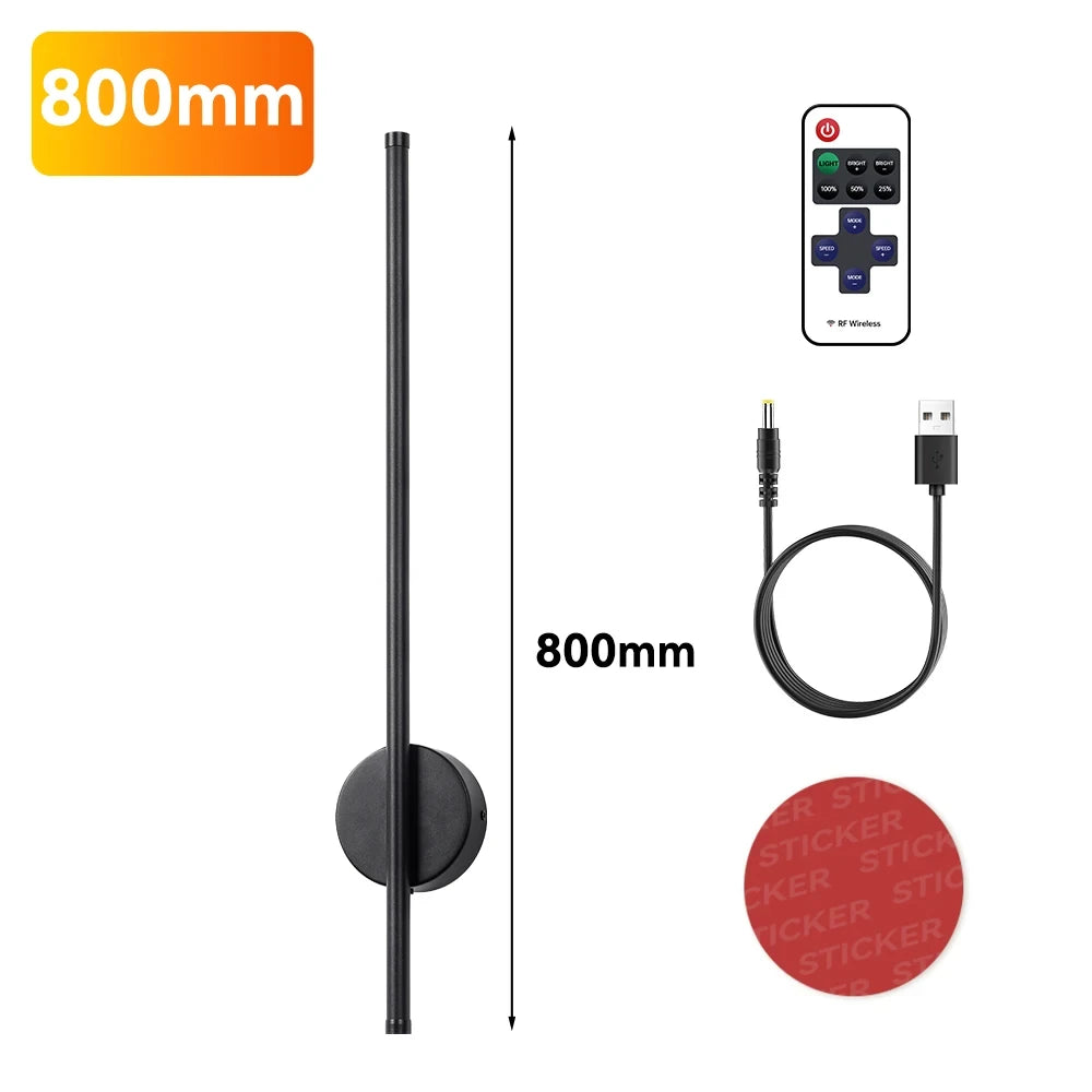 Rechargeable 50cm/80cm Wall Light Wireless LED Internal Wall Sconce with Remote Control Royal Lights & Home Decor