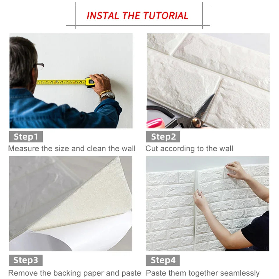 Antique Foam Brick Wallpaper Royal Lights & Home Decor