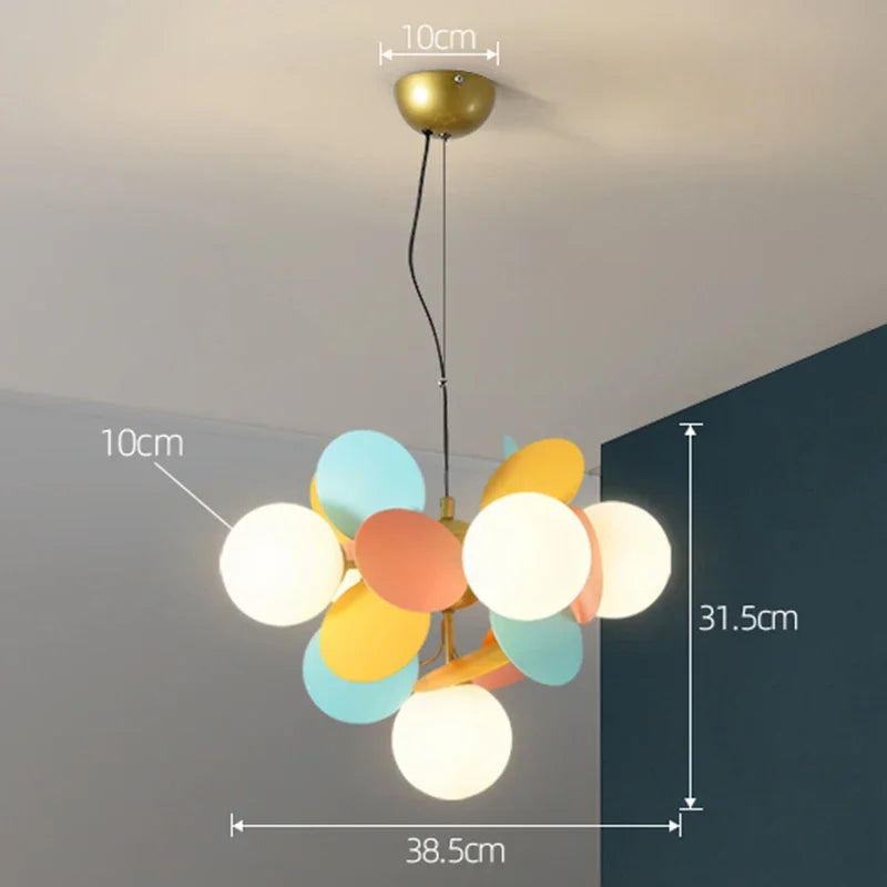 Modern Led Chandeliers Colourful Branch Lustre Luxury Ceiling Light