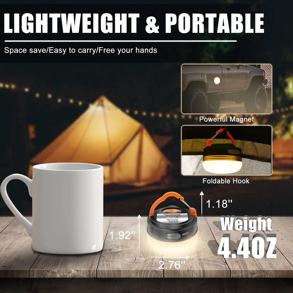 High Power Camping Lantern Tents Lamp USB Rechargeable Royal Lights & Home Decor