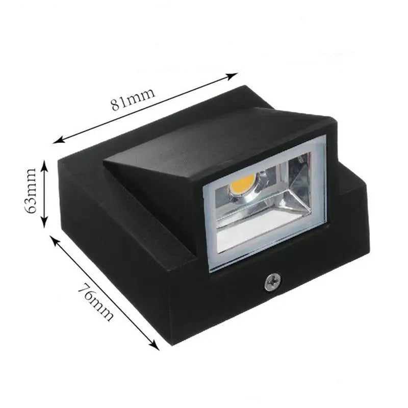 Waterproof IP65 Outdoor Wall Light Aluminium 5W LED Wall Lamp Royal Lights & Home Decor