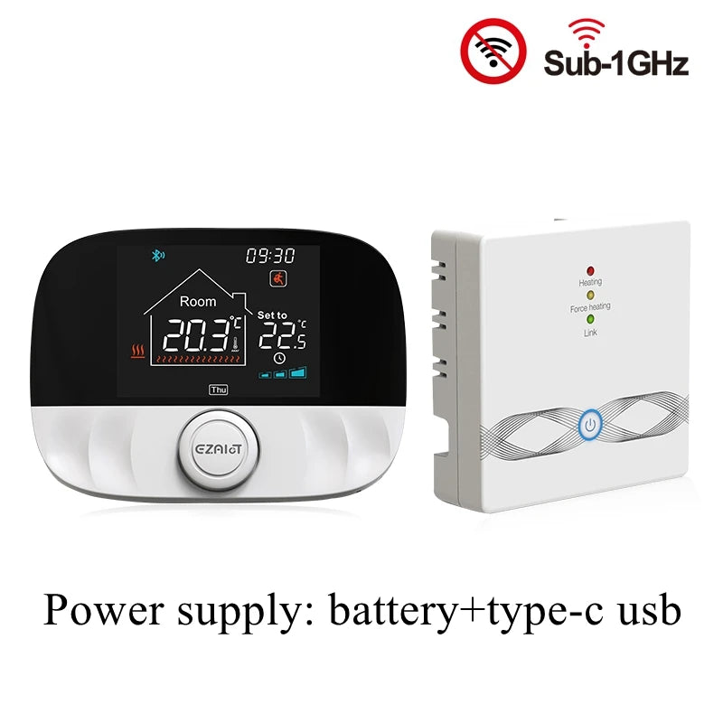 Smart WiFi Floor Heating For Gas Boiler Battery Temperature Controller