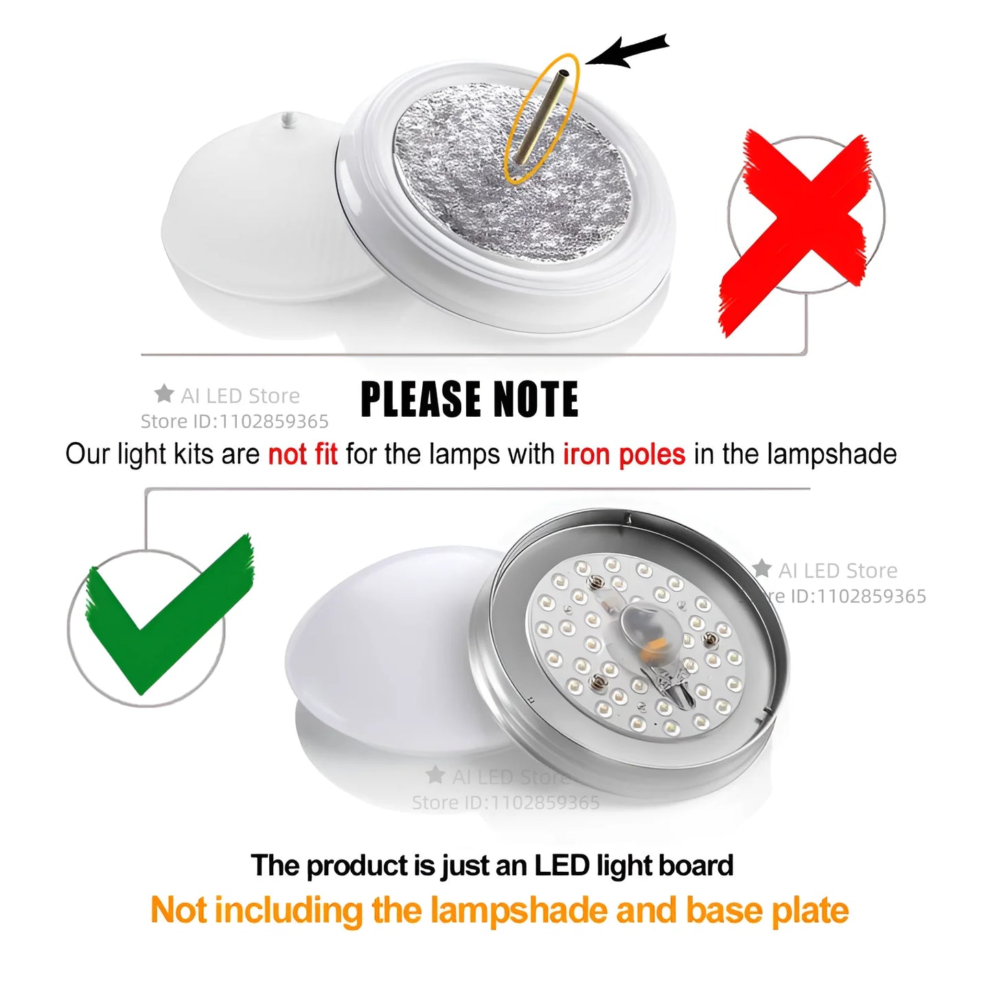 LED Round Ceiling board circular lamp board LED light