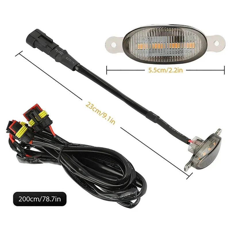 Universal LED Car Lights Front LED Grille Lights With Harness Eagle Eye Lamp