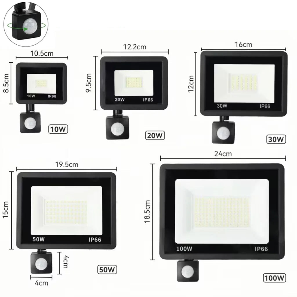 PIR Motion Sensor Outdoor Flood Light Royal Lights & Home Decor