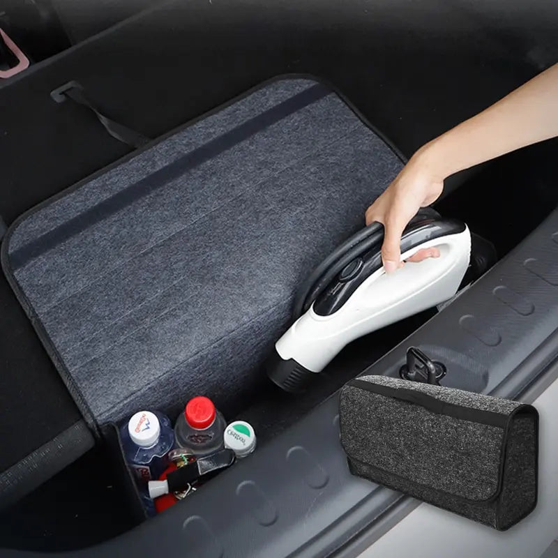 Gray Car Trunk Organizer Anti Slip Royal Lights & Home Decor