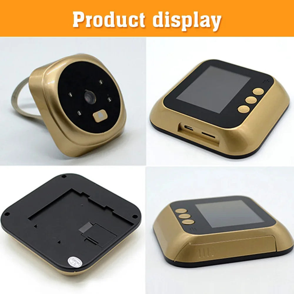 Door Camera Doorbell with Wireless Monitor Live Night Vision for Home Office Royal Lights & Home Decor
