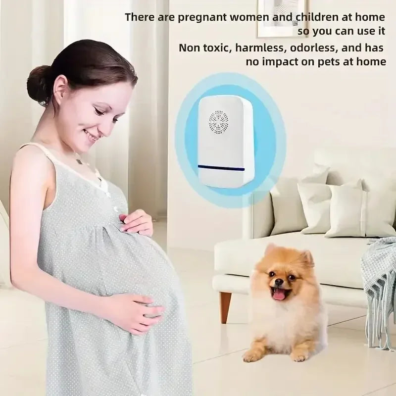 Ultrasonic Pest Repellent Plug-In - Effective Indoor Insect Control For Mosquitoesf