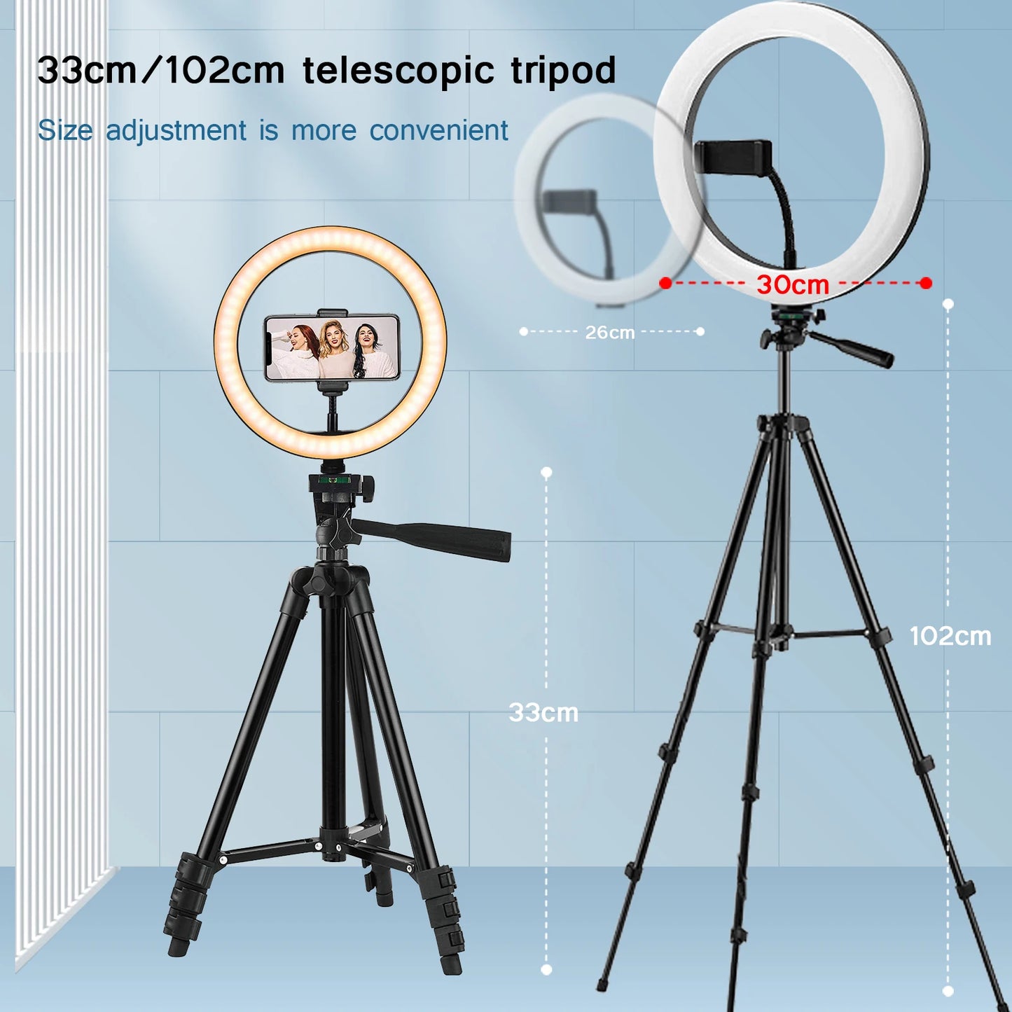 Photo Led Selfie Ring Light Phone Remote Control