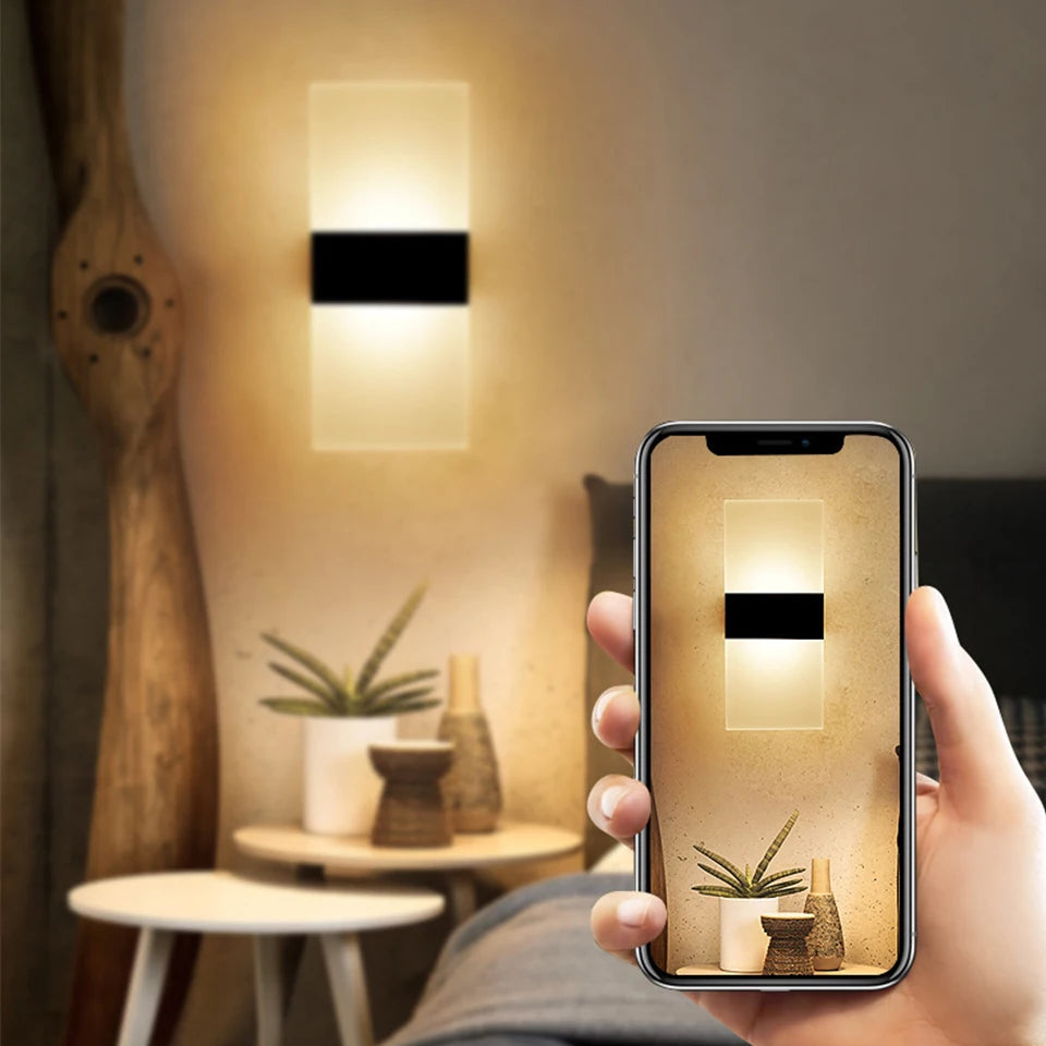 USB Recharge Wall Lamp Touch Motion Sensor Switch Indoor Royal Lights & Home Decor