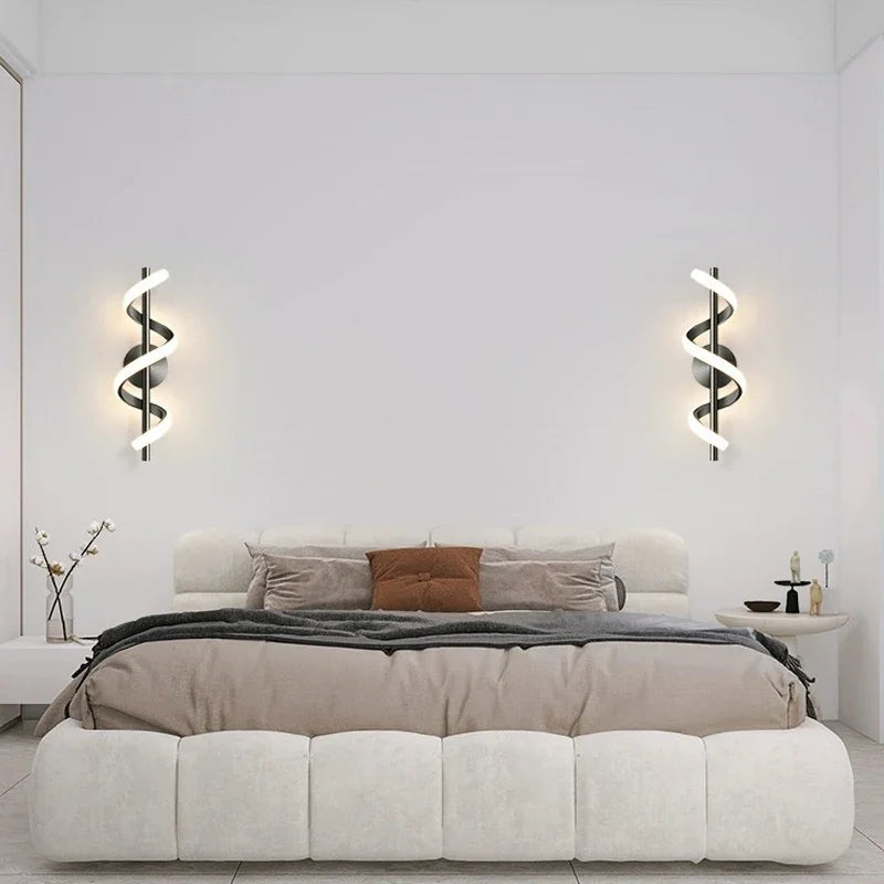 LED Wall Lamp Luxury Black White Gold Wall Decorative Lights Royal Lights & Home Decor