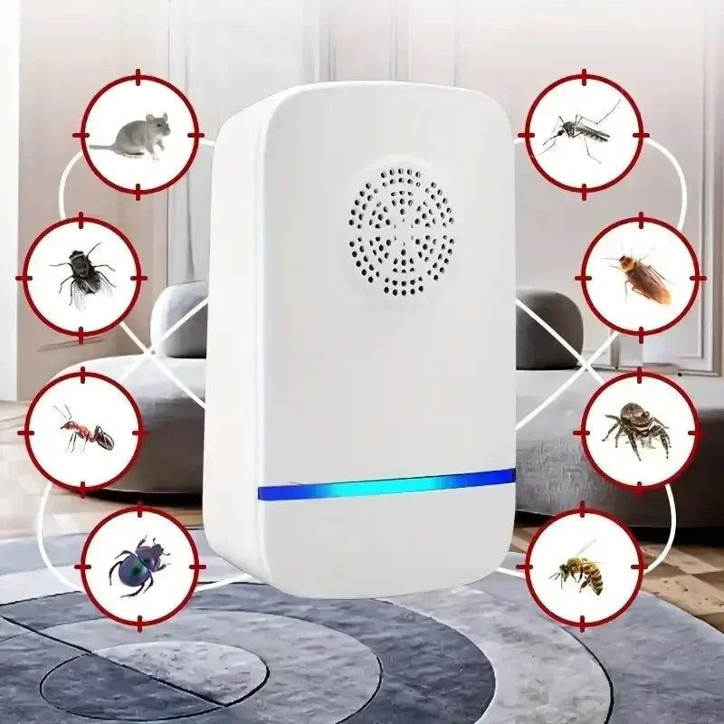 Ultrasonic Pest Repellent Plug-In - Effective Indoor Insect Control For Mosquitoesf
