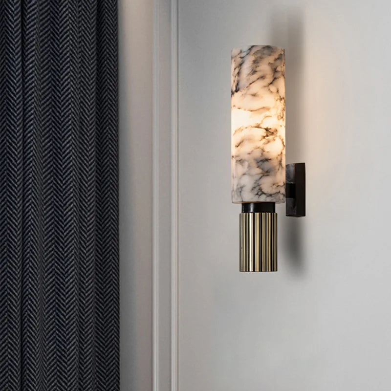 Modern Luxury Natural Marble Wall Lamp Royal Lights & Home Decor