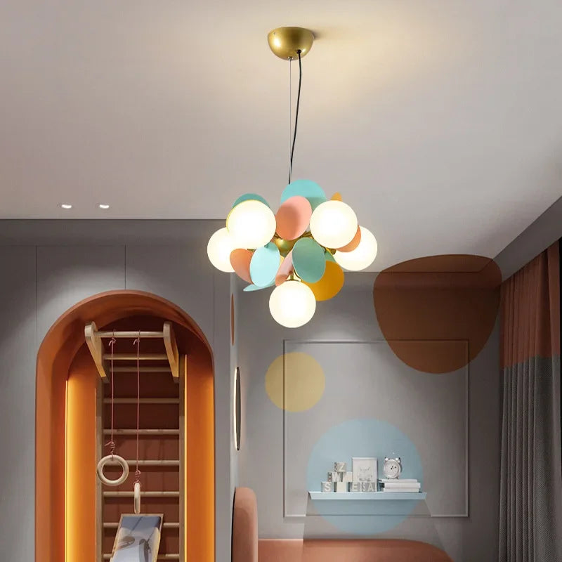 Modern Led Chandeliers Colourful Branch Lustre Luxury Ceiling Light