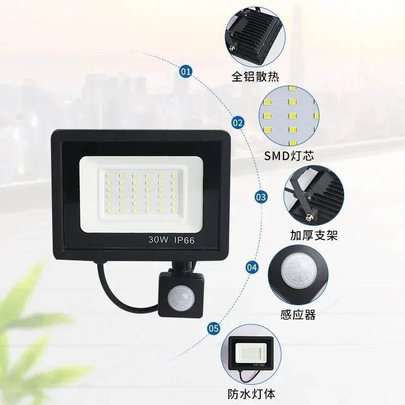 PIR Motion Sensor Outdoor Flood Light Royal Lights & Home Decor