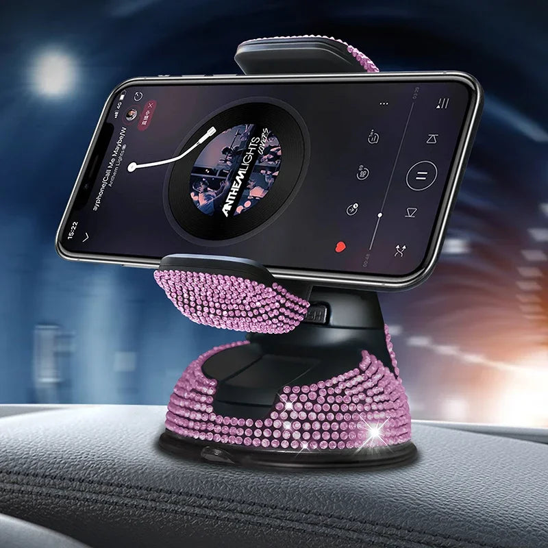 Diamond Cell Phone Holder for Car Phone Mount Royal Lights & Home Decor