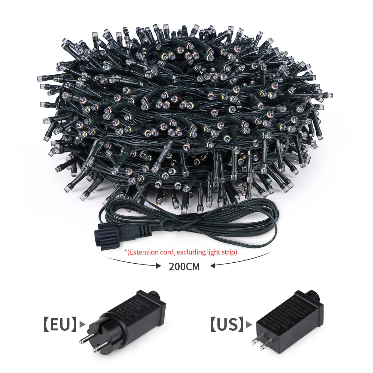 10M-100M Fairy Lights LED String Garland Christmas Light Waterproof Outdoor
