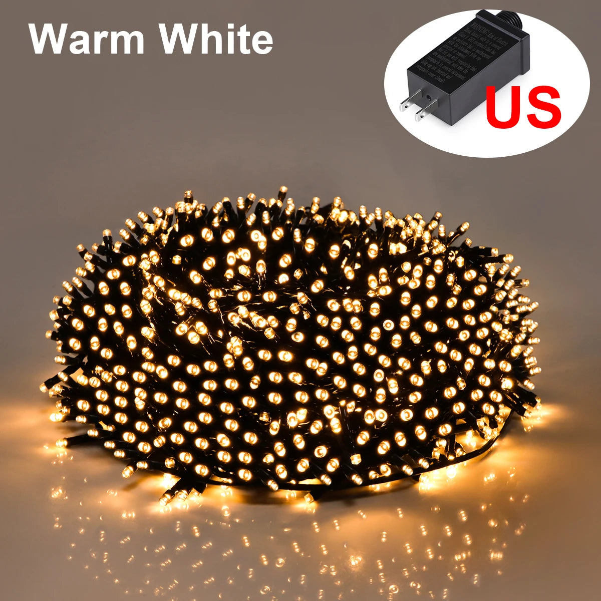 10M-100M Fairy Lights LED String Garland Christmas Light Waterproof Outdoor