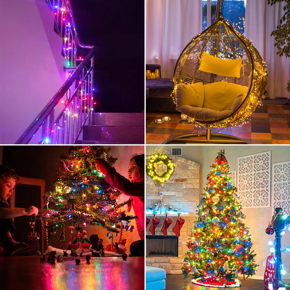 10M-100M Fairy Lights LED String Garland Christmas Light Waterproof Outdoor