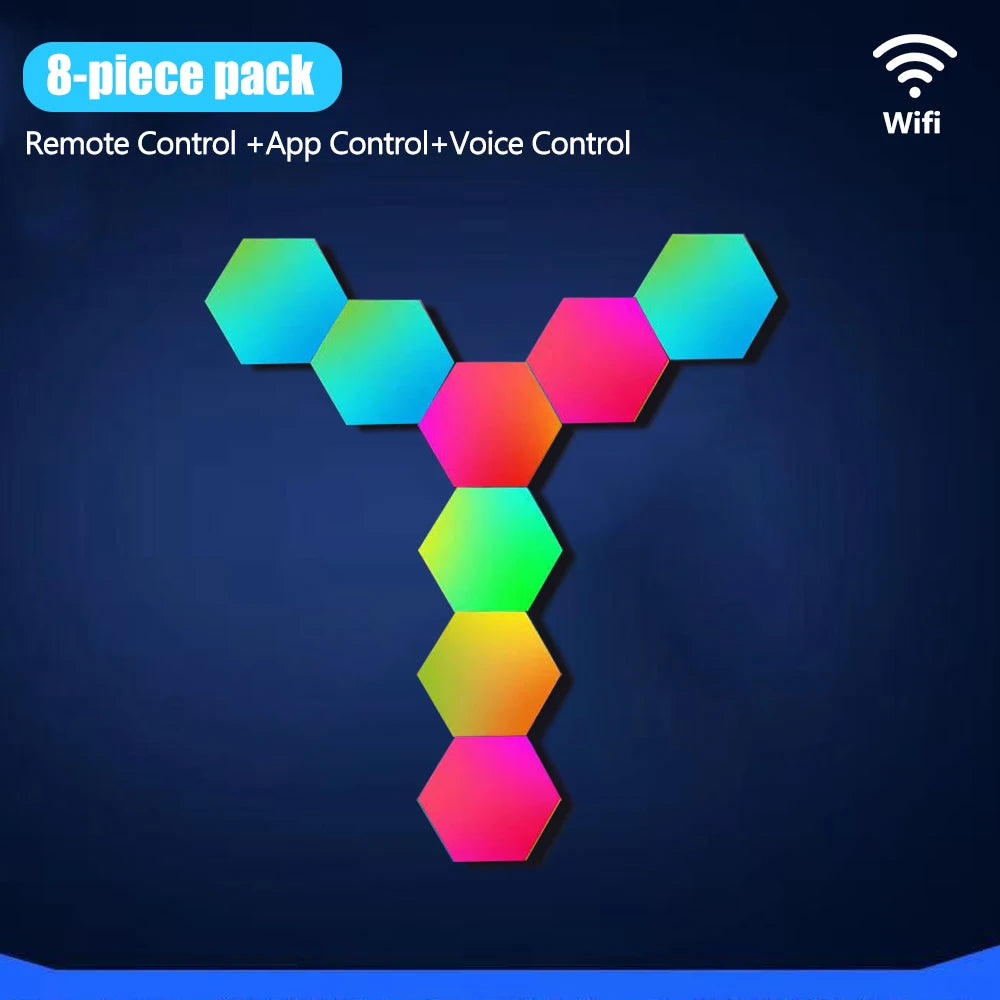 LED Night Lights Smart Home Gaming Wall Lights Remote Control LED Panels